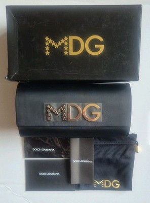Madonna MDG Dolce & Gabbana Halbhart Brillenetui + Etui, Putztuch & Box