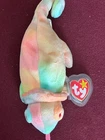 Vintage Ty 1997 Beanie Baby "Rainbow" The  Chameleon Plush