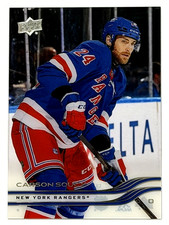 2025-26 UPPER DECK CLEAR CUT CARSON SOUCY NEW YORK RANGERS
