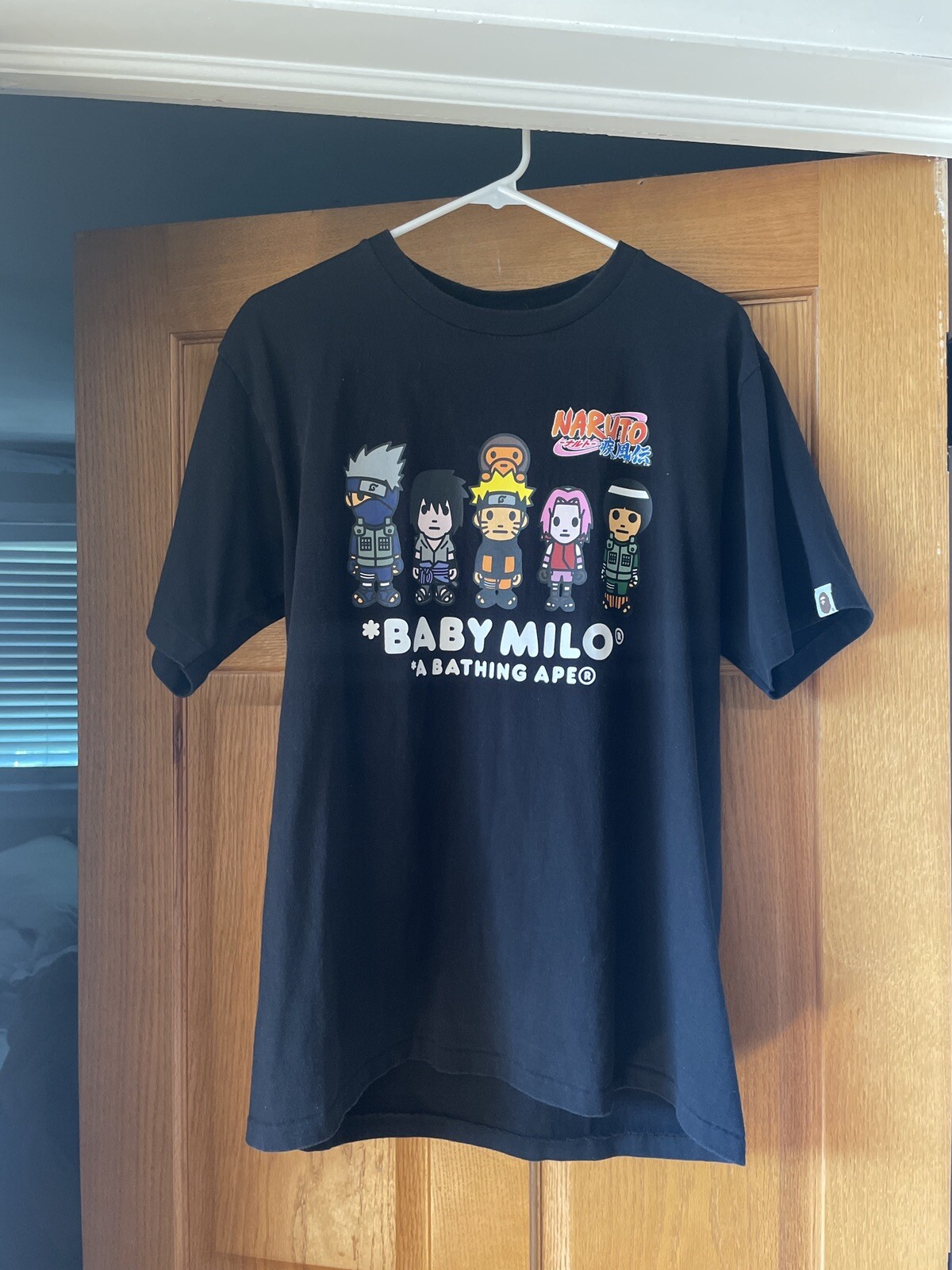 Piping mulighed Bourgeon Bape x Naruto Milo #3 Tee, Black, Excellent condition, Large | eBay