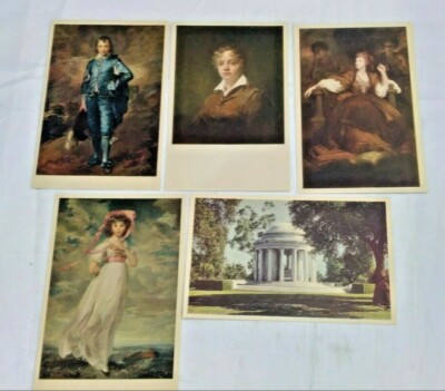 5 Postcards Art Huntington Library & Art Gallery San Matino CA