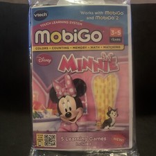 Vtech MobiGo Disney Minnie Mouse Touch Learning System Video Game Ages 3-5