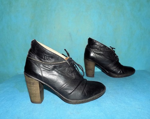 Stivali Stivaletti PALLADIUM Pelle Nero Imbottiti CM P 39 Fr Ottime Condizioni