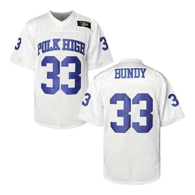 Al Bundy Polk High Football Jersey Stitched Married With Children White SMALL