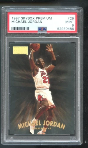 1997-98 Skybox Premium #29 Michael Jordan PSA 9 Graded Basketball Card NBA 1998