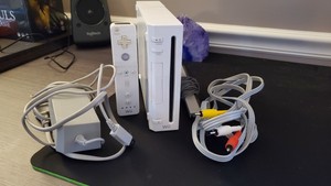 Nintendo Wii Gaming Console Sensor Cords Gamecube Compatible White Rvl 001 Usa Ebay