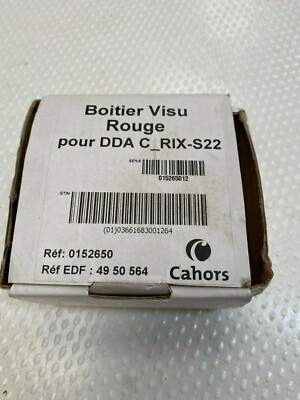 1 x Stück CAHORS Visu Gehäuse Rot DDA C_RIX-S22 0152650