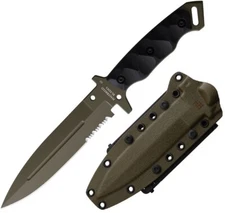 Halfbreed Blades Medium Infantry Fixed Knife 6.5" K110 D2 Tool Steel Blade G10