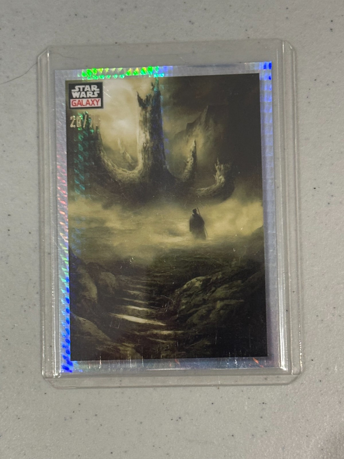 2023 Topps Chrome Star Wars Galaxy Prism Refractor #/75 The Sacred Tree #63
