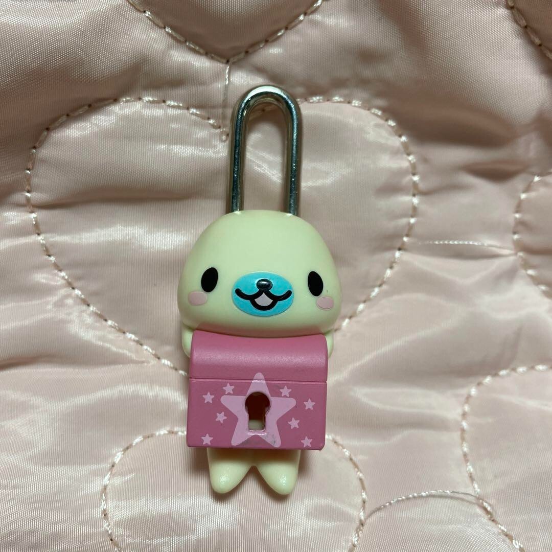 Mamegoma San-X Key Charm Padlock - Retro Collectible Includes Key