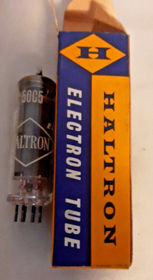 Haltron 50C5 Röhre Radioröhre Elektronenröhre electron OVP NOS tube