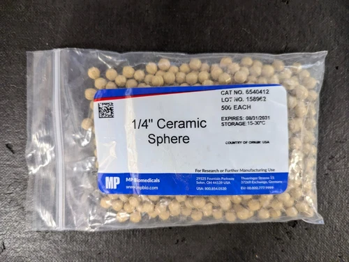 MP Biomedicals Ceramic Sphere 1/4 in. Total of 500 Spheres