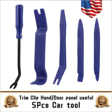 5Pcs Car Trim Removal Tool Set Hand Tools Pry Bar Panel Door Interior Clip Kit