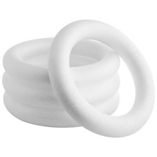 4 Pack 10Inch Foam Wreath Forms Circle Rings for DIY Crafts Arts Floral Projects