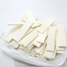 4PC Cattle Bone Knife Handle Sword Gun Scales Slab DIY Making Supplies Material