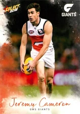 2018 GWS Giants AFL Select Footy Stars Card - Jeremy Cameron