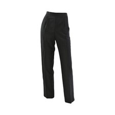 70s Vintage Pleated Pants For Women Size S or 4 David N. Black Straight Leg