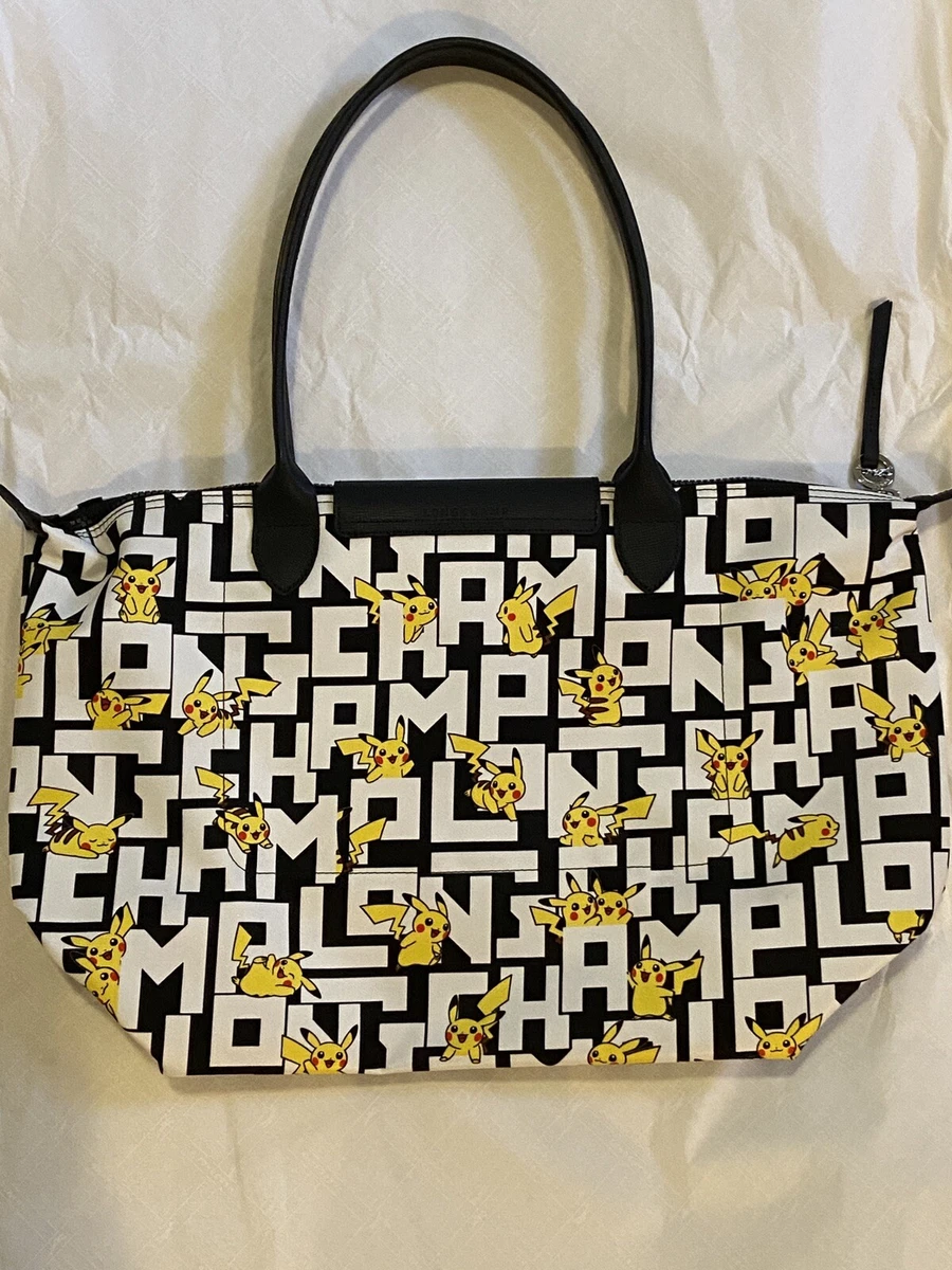 LONGCHAMP X POKEMON Pikachu Le Pliage Shoulder Bag L LIMITED EDITION SOLD OUT