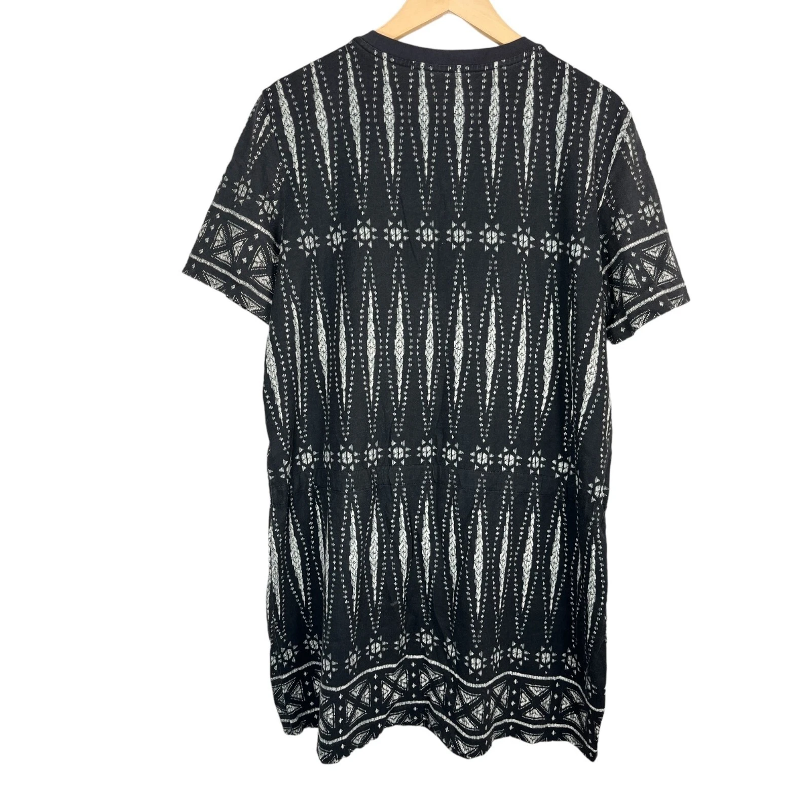 Abito camicia bianco e nero Tory Burch Bagalona taglia L