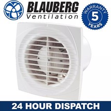 Bathroom Extractor Fan Designer High Power LIne100 Slim Standard Blauberg New