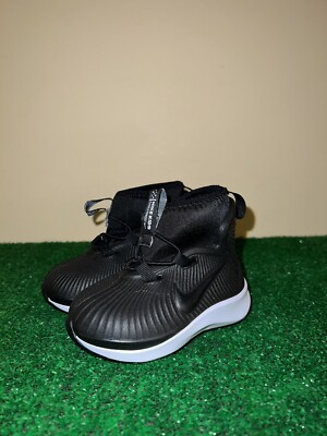 Nike Binzie Boot (TD) Rain Black White BQ5382-002 Size 4c