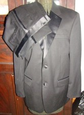 Men's Black Tuxedo Jones New York suit Light Weight poly