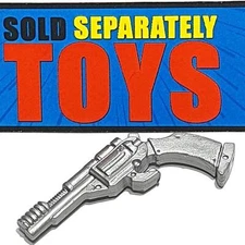 Vtg Cops N Crooks Sundown SIX SHOOTER PISTOL gun original gray weapon accessory