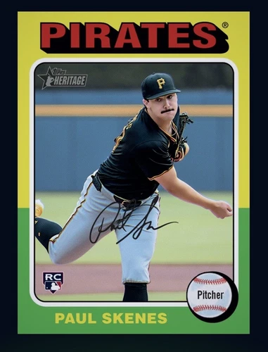 2024 Topps Heritage High Number Rookie RC - PAUL SKENES (Topps Bunt Dlgital Card