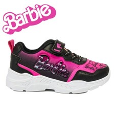 Barbie Girls Trainers Chunky Fashion Sneaker Shoes Black Pink UK Size 8-1