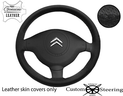Soft Breathable Steering Wheel Cover For Citroen Berlingo II (2015-2018) - Anti-Slip Comfort Grip (Black, Round) 9 thumbnail image