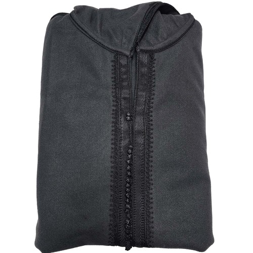 Thobe Marocain Homme En Laine – Taille 52, 54 Ou 56, Avec Capuche, Manches Longues, Hiver