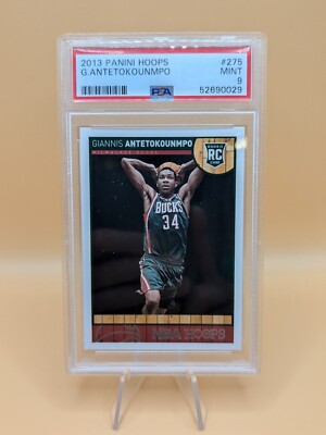 2013 Panini Hoops #275 Giannis Antetokounmpo Rookie Card PSA 9
