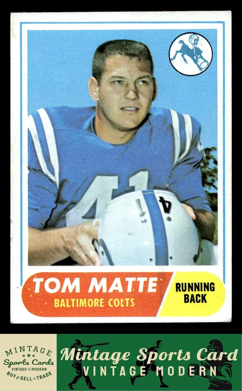 1968 Topps - Tom Matte - #178 Baltimore Colts