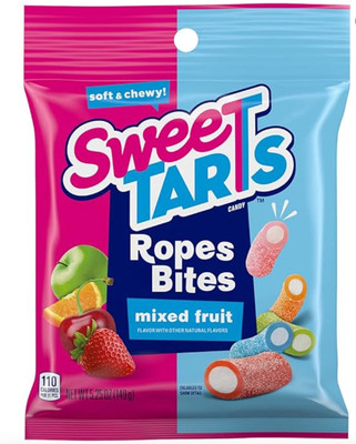 Sweetarts Rope Bites Chewy Candy, Mixed Fruit 5.25 oz case pack of 12