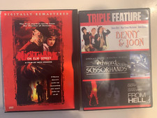 2 DVD lot 4 young Johnny Depp Benny Joon Edward Elm Street early films From Hell