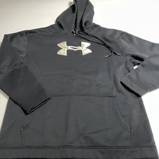 Under Armour Youth Large Navy Blue Hoodie Pullover Sweatshirt