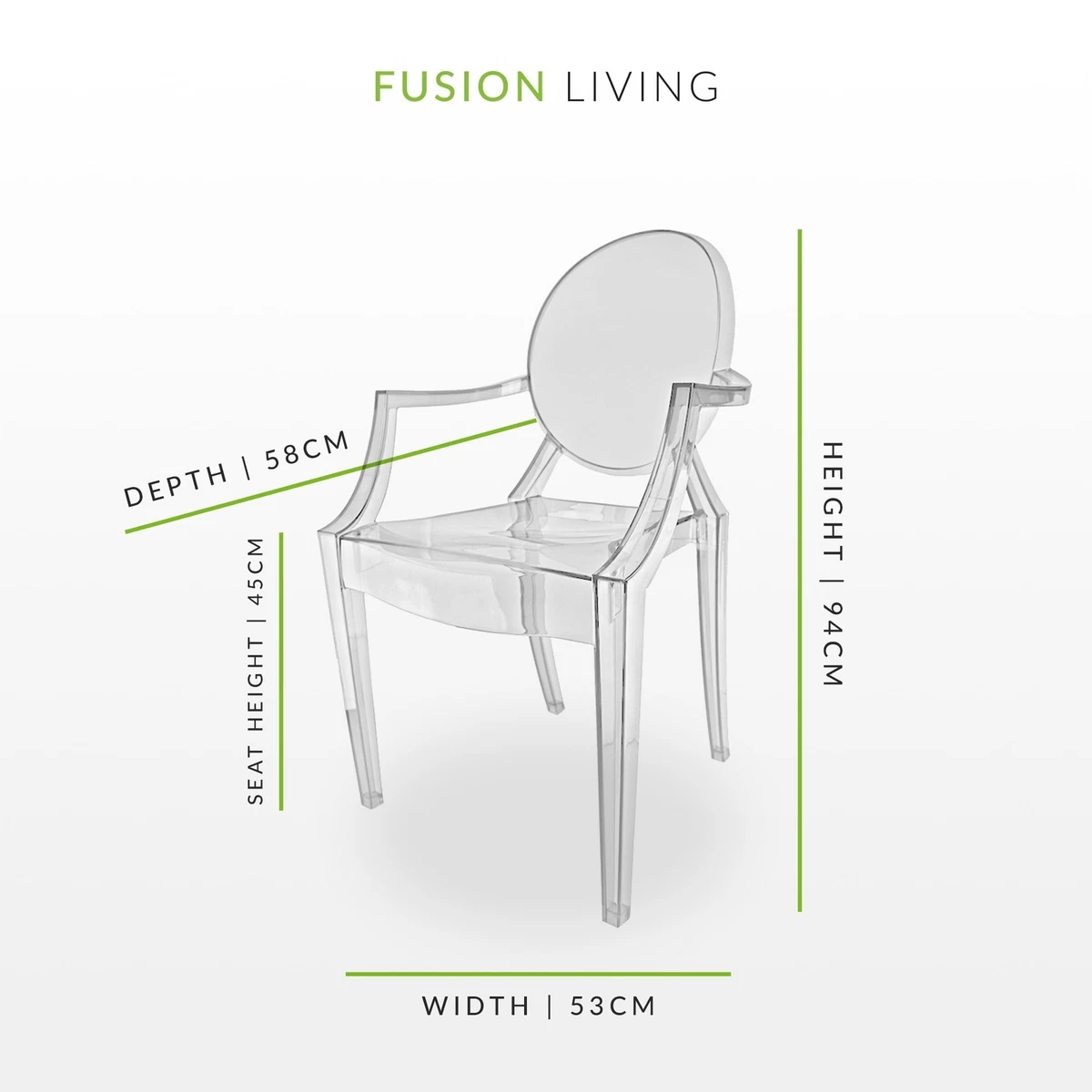 Transparent dressing clearance table chair