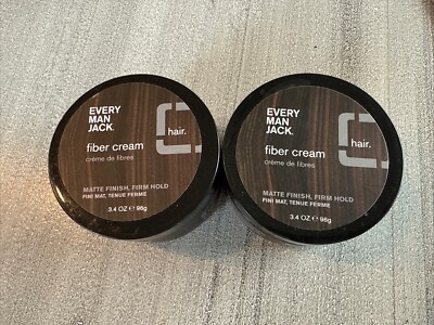 BRAND NEW Every Man Jack Fiber Cream Matte Finish Firm Hold 3.4oz Lot Of 2