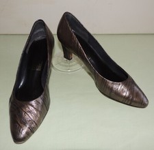 6.5 M Womens Shoes Pumps Metallic Bronze Leat...