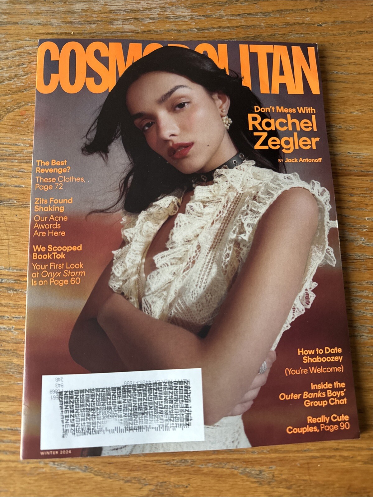 Cosmopolitan Magazine Winter 2024 Rachel Zegler How to Date Shamboozey