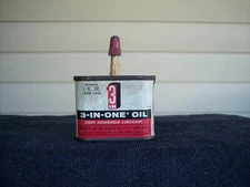 3-IN-ONE Oil Can Made In USA  1 FL OZ Boyle Midway EMPTY Metal Tin Vintage