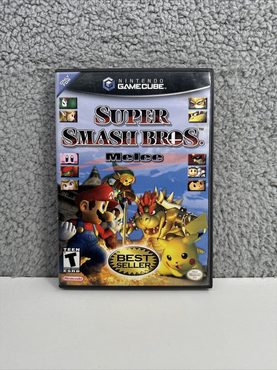 Super Smash Bros Melee (Nintendo GameCube, 2001) With Manual