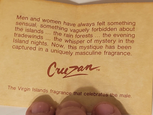 Vintage Authentic Cruzan Mens 2oz Aftershave “Rare” NEW OLD STOCK NOS. - Picture 9 of 13