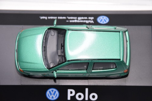 B23 1:43 HERPA VW VOLKSWAGEN POLO 6N MET. GREEN 3 DOORS DEALER PROMO MIB - Picture 12 of 18