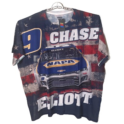 Chase Elliott Nascar Shirt Men 5xl 2022 Total Print Sublimated AOP New w Tags-7