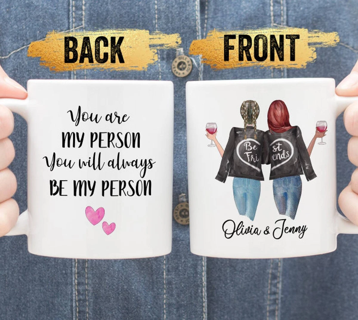 Personalized Best Friend Coffee Mug Best Friends Personalised Mugs