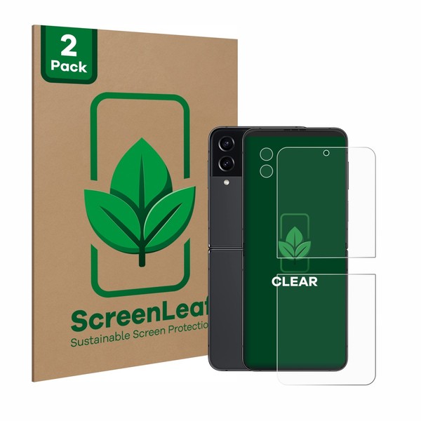 2X Screenleaf Displayschutzfolie FüR Samsung Galaxy Z Flip 4 (Display+Kamera)-image