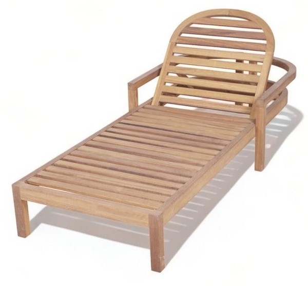 Liege Outdoor Liegestuhl Relax Sonnenbank Holzliege TerrassenmöBel Balkon-image