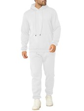 Men's Tracksuits 2 Piece Casual Long Sleeve Sweatsuits Athletic Hoodie and