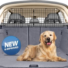 Dog Car Barrier for SUV Trunk Cargo Area, Foldable  Adjustable Car Divider a...